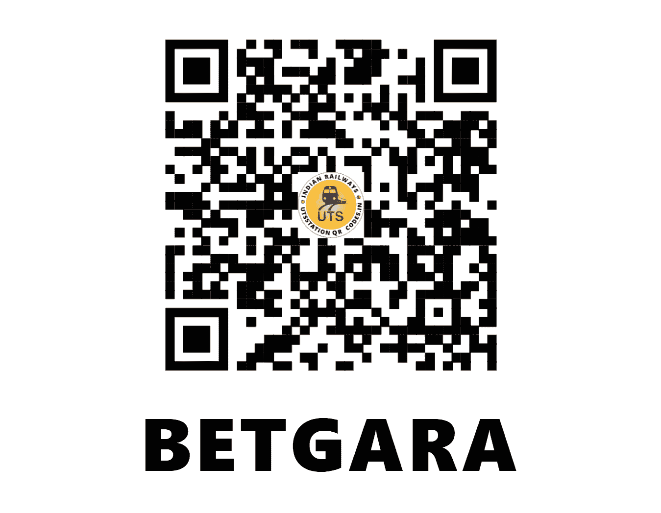 UTS QR Code for BETGARA - BYXA - NF (WEST BENGAL)